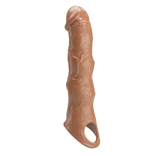Карамельный фаллоудлинитель с 3 вставками - 28 см. - Baile - в Кемерово купить с доставкой