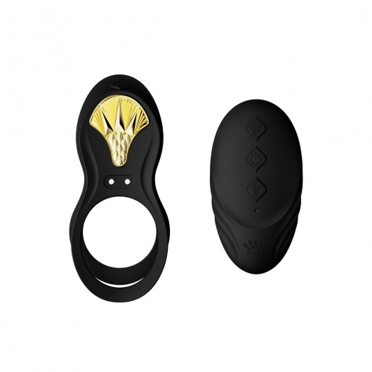 Черное эрекционное виброкольцо Bayek с пультом ДУ - Zalo - в Кемерово купить с доставкой