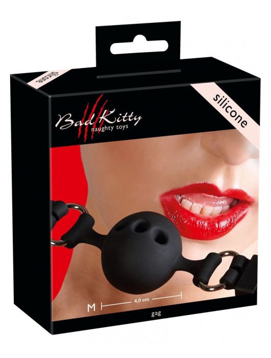 Средний силиконовый кляп-шар на регулируемых ремешках - Orion - купить с доставкой в Кемерово