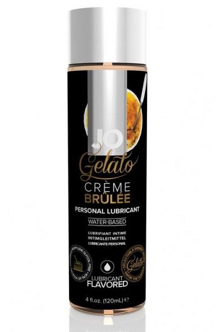 Лубрикант с ароматом крем-брюле JO GELATO CREME BRULEE - 120 мл. - System JO - купить с доставкой в Кемерово