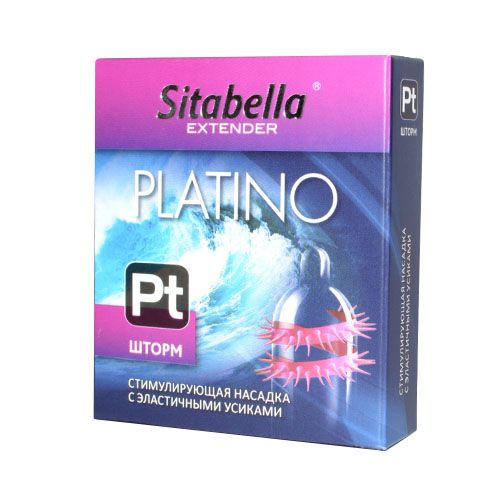 Стимулирующая насадка со спиралью из усиков Platino  Шторм - Sitabella - купить с доставкой в Кемерово