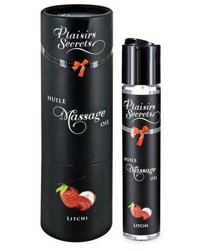 Массажное масло с ароматом личи Huile de Massage Gourmande Litchi - 59 мл. - Plaisir Secret - купить с доставкой в Кемерово