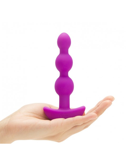Анальная виброёлочка TRIPLET ANAL BEADS FUCHSIA - 14 см. - b-Vibe