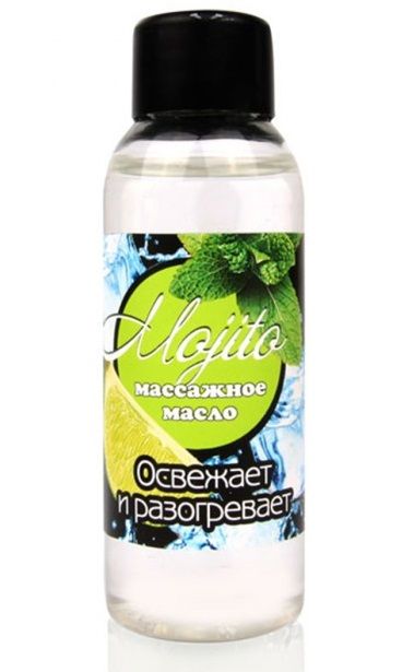 Массажное масло для тела Mojito с ароматом лайма - 50 мл. - Биоритм - купить с доставкой в Кемерово