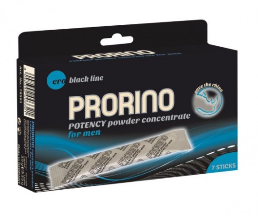 БАД для мужчин PRORINO M black line powder - 7 саше (6 гр.) - Ero - купить с доставкой в Кемерово