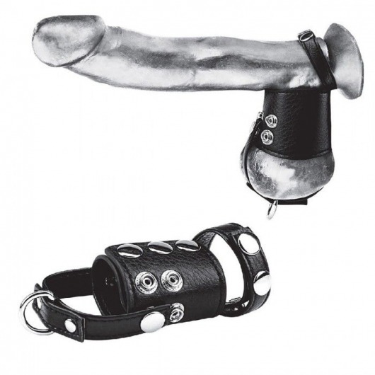 Кольцо на член и мошонку Cock Ring With 2  Ball Stretcher And Optional Weight Ring - BlueLine - в Кемерово купить с доставкой