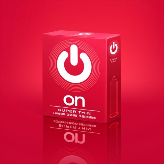 Супертонкие презервативы ON) Super Thin - 3 шт. - ON) - купить с доставкой в Кемерово