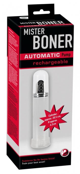 Белая автоматическая вакуумная помпа Mister Boner - Orion - в Кемерово купить с доставкой