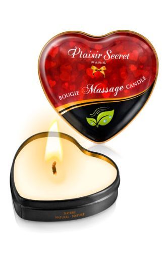 Массажная свеча с нейтральным ароматом Bougie Massage Candle - 35 мл. - Plaisir Secret - купить с доставкой в Кемерово