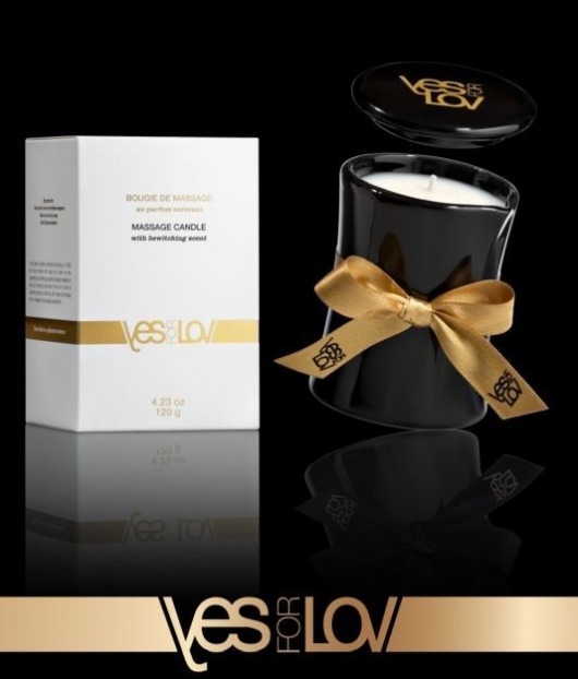 Массажная аромасвеча BEWITCHING MASSAGE CANDLE - 120 мл. - YESforLOV - купить с доставкой в Кемерово