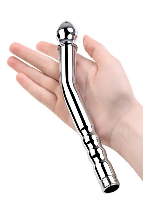 Металлический анальный душ с тремя насадками - ToyFa - купить с доставкой в Кемерово