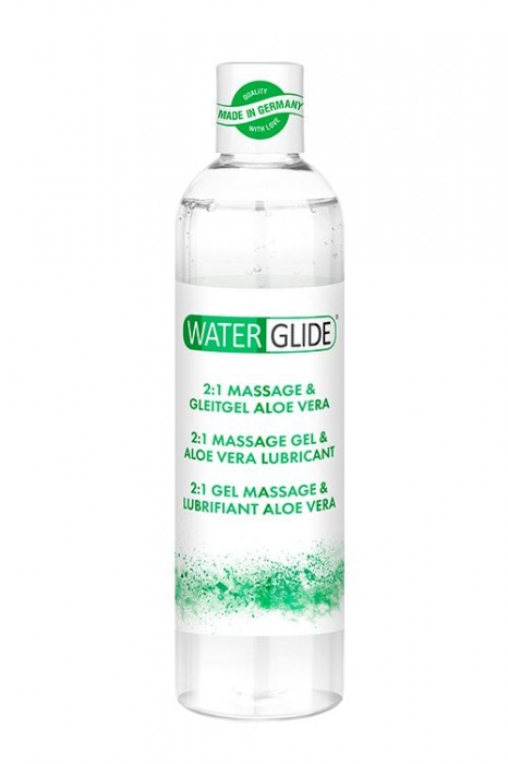 Гель-смазка 2-в-1 MASSAGE   LUBRICANT ALOE VERA - 300 мл. - Waterglide - купить с доставкой в Кемерово