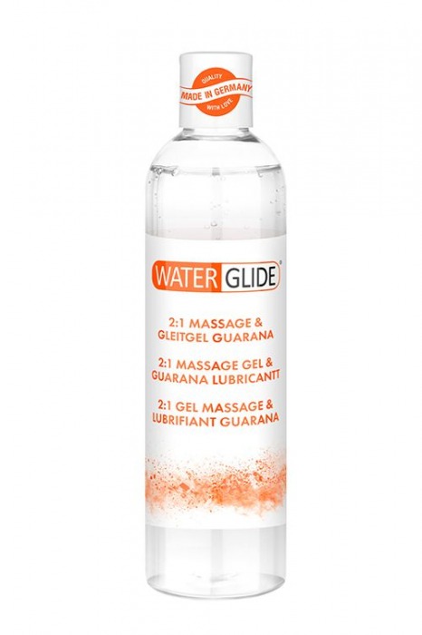 Гель-смазка 2-в-1 MASSAGE   LUBRICANT GUARANA - 300 мл. - Waterglide - купить с доставкой в Кемерово