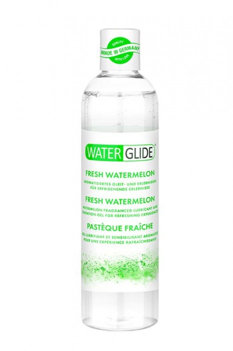 Лубрикант на водной основе с ароматом арбуза WATERGLIDE FRESH WATERMELON - 300 мл. - Waterglide - купить с доставкой в Кемерово