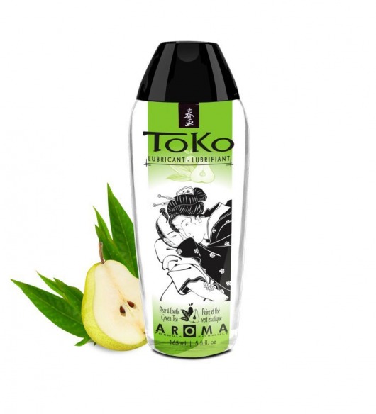 Интимный гель TOKO Pear   Exotic Green Tea с ароматом груши и зеленого чая - 165 мл. - Shunga - купить с доставкой в Кемерово