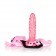 Женский страпон Shane s World Pink Harness with Stud - 19 см. - California Exotic Novelties - купить с доставкой в Кемерово