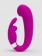 Лиловый вибратор Mini G-Spot Curve Vibe с клиторальным зайчиком - Happy Rabbit