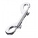 Серебристый двухсторонний карабин TOYFA Metal - ToyFa - купить с доставкой в Кемерово